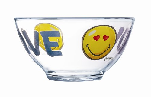 Luminarc Smiley World First 9204437 Schale aus Glas, 500 ml,