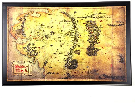 The Noble Collection Mittelerde Karte 40X30Cm