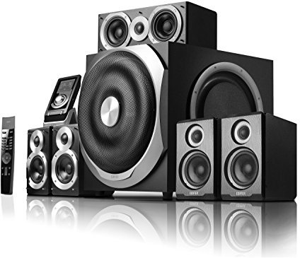 Edifier S760D - Kit d'enceintes 5,1 Noir (540 Watts) Avec Télécommande IR et écran digital