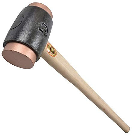 THOR 322 Size 5 (70mm) COPPER HAMMER Face Head Cap Metal Work Mallet