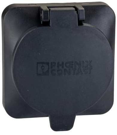 PHOENIX CONTACT EV-T2SC Charx Connect für Anbringung an Infrastruktur-Ladesteckdosen, Schutzdeckel, Selbstschließend, Rückseitige Schutzdeckelverschraubung, Typ 2, IEC 62196-2, Vorderwandmontage