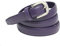 YEHMAN klassischer dünner damen Ledergürtel breite 2 cm Länge 120 cm kürzbar violett