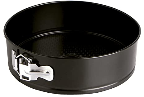 Quid Sweet Grey Molde Redondo Desmontable Acero Pintado 28x6,8cm Acero Carbonatado Apto Horno Antiadherente