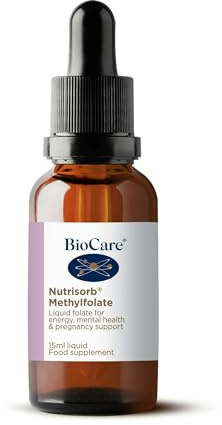 BioCare Nutrisorb Methylfolate, 15ml | High Potency Liquid Folate, Immunity, Energy, Methylation & Pregnancy Support
