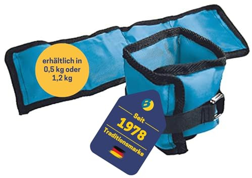 BEST SPORTING Gewichtsmanschetten 2er Set I 0,5kg I Gewichte für Beine und Arme beim Fitness, Joggen, Ausdauer, Krafttraining I Verstellbar mit praktischen Klettverschlüssen