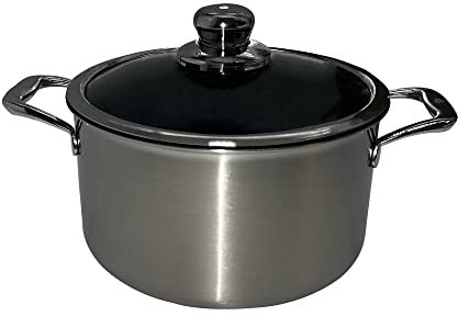 Swiss Diamond SDP31324ic Prestige Clad-Dutch Oven w/Lid-6.3 Qt. (9.5), 18-10 Steel, Gray