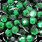 Little Snow Direct® Pack of 1000 Resin Crystal Flat Back Rhinestones Diamante Gems Nail Art & Crafts (Forest Green, 5mm)