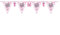 Folat 63653 - Wimpelkette It's a Girl - Geburt Mädchen - rosa - ca. 6 m