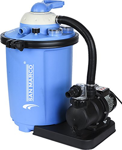 Filtro A Sabbia 10 M3/HFino A 60 M3 per Piscine fuoriterra e interrate (10,5m3/h con temporizzatore e aqualoon)