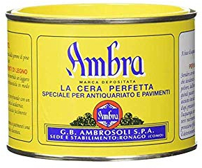 Ambra - Cera marrón para muebles y suelos, 500 ml