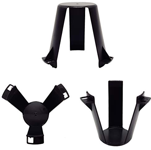 My Plast Abstandshalter für Einbaustrahler - Flammhemmende Hitzeschutz Kunststoff Halterung, schützende Decken-Abstandhalter für tiefe Halogen- oder LED-Lampen, Ø Aussparung 62-90 mm [30 Stück]