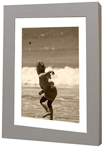 Bilderrahmen Fotorahmen 15x21 cm Grau bilderrahmen zum aufhängen MDF picture frames Farbe und 40 verschiedene Größen wählbar ohne Passepartout Rahmen Ayleen