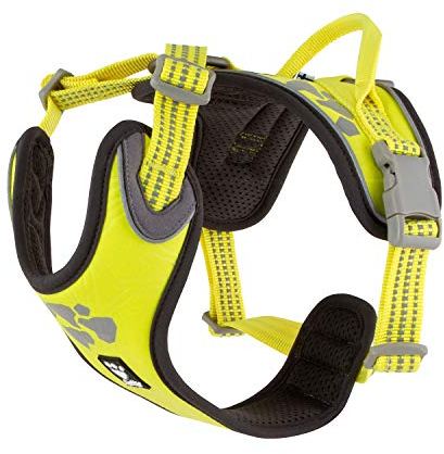 Hurtta Weekend Warrior Hundegeschirr, Neon Lemon, 40,6–45,7 cm