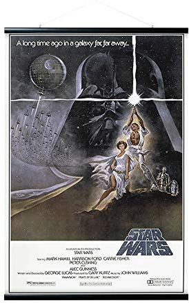 Erik Magnetische Posterleiste mit Poster - Star Wars Classic Krieg der Sterne Die Galaxien - Poster mit Rahmen
