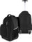 normani Rucksack mit Trolleyfunktion - 30 Liter Volumen Rucksacktrolley zum ziehen mit Laptopfach für Schule, Uni, Reisen, Ausflüge oder Einkaufen Farbe Schwarz mit Reflektoren