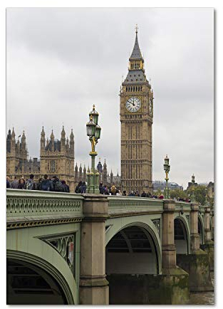 Tulup Acrylglas - 70x100cm - Bild Acrylglas Deko Wandbild Kunststoff/Acrylglas Bild - Dekorative Wand Küche & Wohnzimmer- Big Ben London