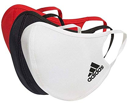 adidas Face Cover Large-Not For Medical Use, Unisex Erwachsene, mehrfarbig/schwarz/weiß/Power Red, NS'