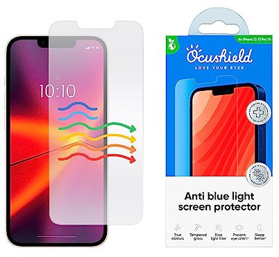 Ocushield for iPhone 13/13 Pro (6.1) - Anti Blue Light Tempered Glass Screen Protector