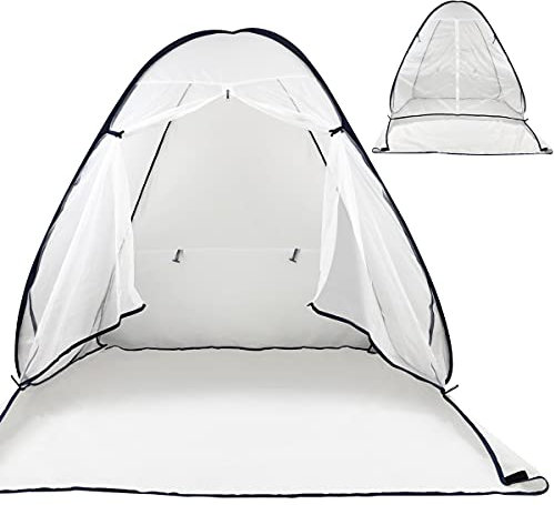 PLANTIONAL Portable Paint Tent for Spray Painting: Medium Spray Shelter Paint Booth for DIY Projects, Hobby Paint Booth Tool Painting Station, Medium Furniture, White
