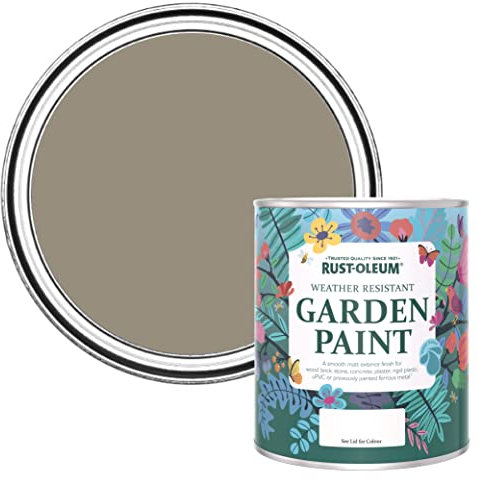 Rust-Oleum Brown Mould-Resistant Garden Paint In Matt Finish - Cocoa 750ml