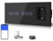 BSEED 16Amp Normal Steckdose mit Doppelt Smart Alexa Dimmer Lichtschalter Glas Wifi Touch Dimmerschalter (Neutrale Leitung benötigt)1 Fach 1 Weg, Kompatibel mit Tuya/Google Home/SAMRT LIFE Schwarz