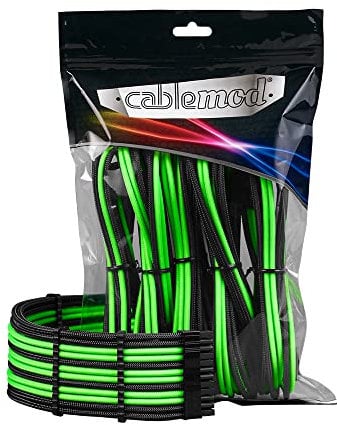 CableMod PRO ModMesh 12VHPWR Cable Extension Kit - schwarz/hellgrün