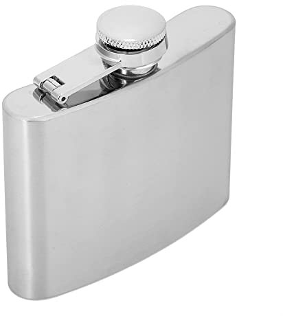 Flasque de Hanche, Flasque à Vin étanche en Acier Inoxydable de Poche de 2 Oz avec Entonnoir, Flasque à Alcool Réutilisable, Flasque à Alcool pour Hommes, Flasque à Liqueur (Pot à Dessin 4 oz + 1