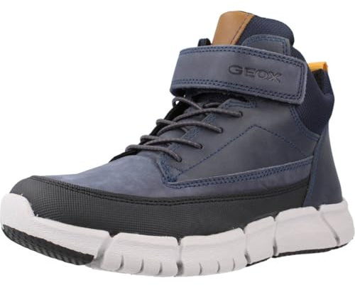 Geox J Flexyper - Stivaletti da Ragazzo, Marina Militare, 11 UK Child