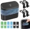 URAQT Bote de Basura para Coche Pequeñ, Papelera para Coche con 6X16 PCS Bolsas de Basura y 4 Ganchos, Portátil Caja de Almacenamiento Colgable para Coches, Hogar, Oficina, Escuela