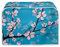 Xoenoiee Toaster Covers 4 Slice Wide Slot Dust Cover Case with Handle Bread Maker Cover Case Small Appliance Covers Toaster Bag, Elegant Cherry Blossom Pattern, M