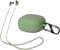 kwmobile Case & Strap Compatible with Samsung Galaxy Buds 2 Case - Cover & Cord Holder Set - Green/Green