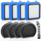 Jollsung ASPK9 Performance Kit für FX9 Staubsauger Ersatzteile Ersatzfilter, 4 Hygienefilter 4 Vormotorfilter 1 Reinigungsbürste für FX9-1-ANIM FX9-1-MBM