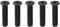 SG Store 5PCS M5x25mm Trapano Mandrino Codolo Adattatore Vite In Acciaio Al Carbonio Vite di Fissaggio Filettatura Sinistra per UNF Trapano Mandrino Shank Adattatore Nero