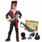 MISS & MR BM Kapitän Piratenkostüm für Kinder Jungen Piraten Kostüm & Piratenset Accessoires für Party, Karneval und Halloween, 5-6 Jahre
