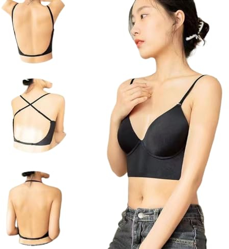 BH mit niedrigem Rücken für Frauen, tiefer rückenfreier BH, Multiway-Träger, wandelbarer BH ONE Size