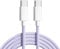 For Motorola Razr 40 / Razr 40 Ultra Charger cable Nylon Braided 1M (60W) USB C Charger Lead Fast Charging USB C Cable For Motorola Edge 40 / Edge 40 Pro/Edge 40 Neo (PURPLE)