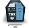 TOX Holzbauschrauben TIMBR SK 8,0 x 80 mm, blau verzinkt mit Senkkopf, TX40, Schrauben für leichtes Eindrehen und bündige Montagen im Holzbau, 50 Stück im Karton, inkl. 1x Bit, 112040418080