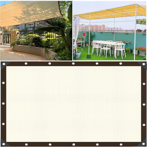 Voile d'ombrage Rectangulaire pour Jardin, 3x5M 96% UV résistant Auvent. Respirant Perméable à l'eau, Résistant pour Jardin Terrasse Extérieur Patio Piscine