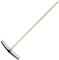 Crisalide® - Rastrello In Polipropilene Curvo Con Manico 150CM, 20 Denti Marrone, Made In Italy, Ideale Per La Cura Del Giardino, Orto