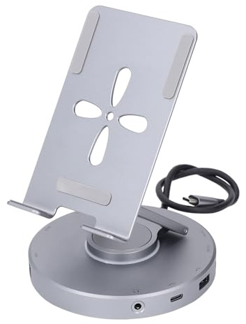 10-in-1-USB-Hub-Ständer mit PD 4K HD Gigabit RJ45, Leistung Bis zu 100 W, Anschluss an Displays, Tablets, Laptops, IOS, Android, Linux
