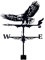 Wetterfahne, Garten-Wetterfahne, Adler-Skulptur, Wetterfahne, langlebig, Windfahne aus Gusseisen, Windrichtungsanzeiger für die Dachmontage, Hofdekoration im Freien