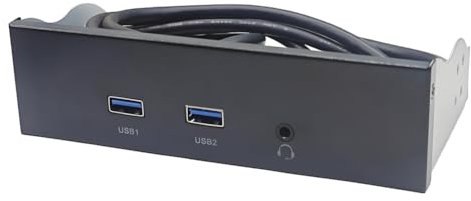 USB3.2 GEN1 Diskettenlaufwerk-Steckplatz HD-Audio Audio-Frontpanel 5,25 Optisches Frontpanel Unterstützt 2X USB3.0 + 1x Audio 3,5 mm