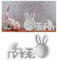 Silikonform Ostern,Silikonformen Gießformen Ostern,Silikonform Hase Silikonformen Gießformen frühling für Gips, Sojawachs Kerzen, Ostergeschenke(B)