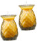 MAGICLULU 2 Stück Butterlampe bürodeko wohnzimmerdeko The Present Edith Eger geschke inneneinrichtung Tiki Ananas Kokosnuss Cachaca Mann tischdeko Buddha-Lampe Lampe im Buddha-Stil Glas Yellow