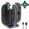 HEYSTOP Charging Dock for Nintendo Switch 2 Joy-Con, 4-Port Joycon Magnetic Charger Docking Station USB-C Charging LED Indicator for Nintendo Switch 2 Controller Accessory