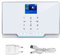 Kit Alarma Casa, G20 TUYA Wifi GSM Security Alarm System Apps Control Sensor de puerta inalámbrica a todo color Pir Detectar con Ip Cámara(A)