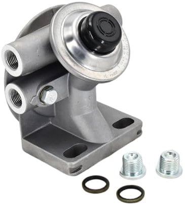 Biyouparts Hand Priming Pump Diesel Fuel Filter Mounting Base Z140-HLCZB005 Compatible With Diesel Engine Using M16×1.5 Male Spin-On Filter Mount