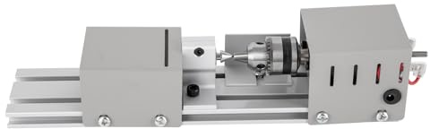 Mini-Holz-Drehmaschine Metall-Fräs-Drehmaschine mit 7 Gang Einstellung 4000-9000rpm für Dreh Einstech Schleif und Schneidarbeiten