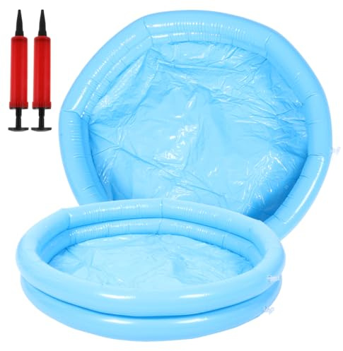VALICLUD Inflatable Pool Foot Bath with Dual Pumps Portable Foldable Foot Soak Basin 23.62In Spa Washing Tub for Home and Travel Relaxation