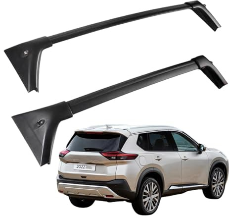 Dachquerträger für Nissan X-Trail T33 2021-2024 – 2 abschließbare Aluminiumträger, aerodynamisches Design reduziert Windgeräusche, Montage ohne Bohren